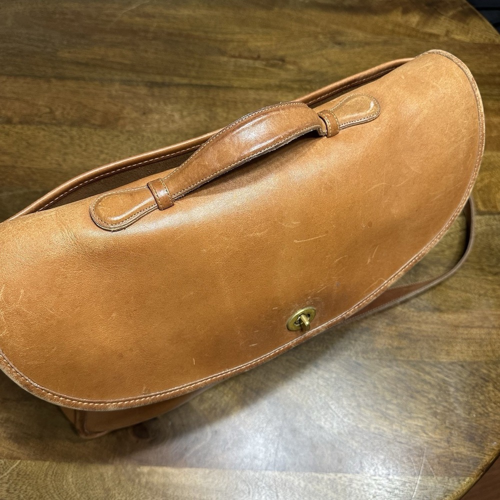 Vintage Coach Brown‎ Leather Briefcase 040-0104 Messenger Bag - Picture 6 of 16